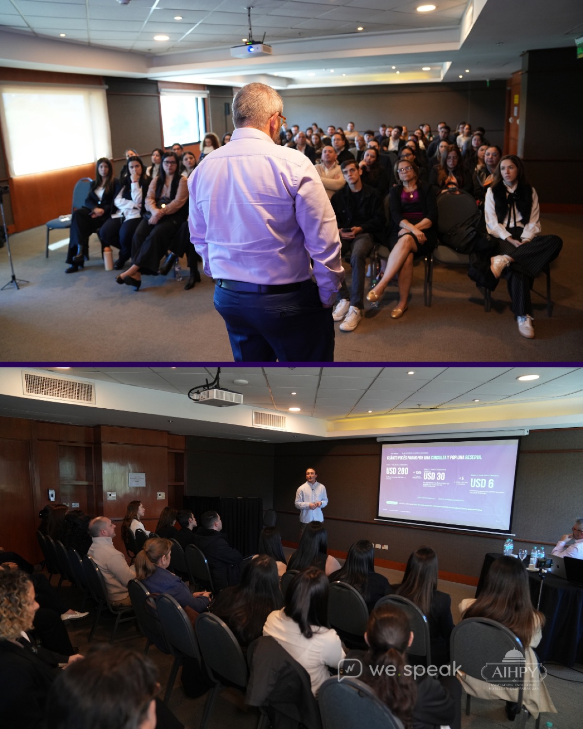 Hospitality & AI Summit Asunción 2026 — sala llena en las dos jornadas